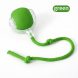 Розумний інтерактивний м’яч для тварин з LED, акумулятором і мотузкою-дражнилкою, Зелений(626/VEN-1433-С45/2)