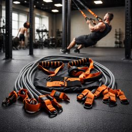 Тренировочные петли TRX для фитнеса и кроссфита, подвесной тренажер до 160 кг(626/VEN-1423-С45/2)