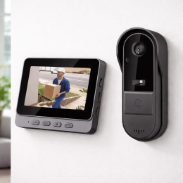 Бездротовий відеодомофон Wi-fi/Bluetooth з камерою і екраном Smart Home 4,3" (ARSH)