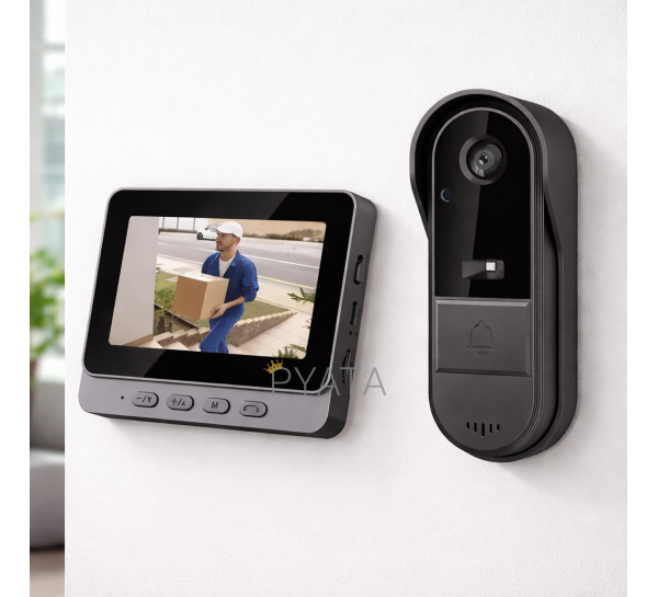 Бездротовий відеодомофон Wi-fi/Bluetooth з камерою і екраном Smart Home 4,3" (ARSH)