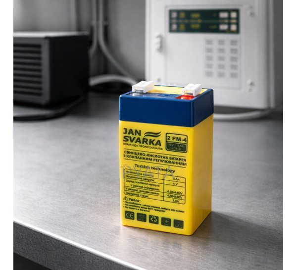 Акумулятор JANSVARKA 4V 4Ah AGM гелевий герметичний свинцево-кислотний для сигналізації та ДБЖ(JS/2130)