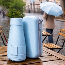 Карманный портативный мини-зонтик с чехлом Голубой (205/3539) Карманный портативный мини-зонтик с чехлом Голубой (205/3539)