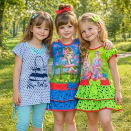 Дитяча легка туніка для дівчинки BBB (набір з 3 одиниць випадкова модель та колір) 158 розмір (BOT)