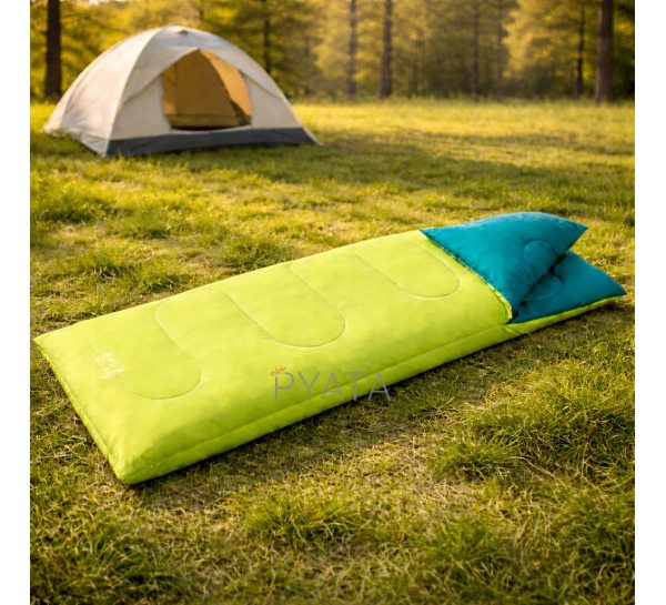 Кемпинговый спальный мешок сверхлегкий 4-х сезонный, Красный