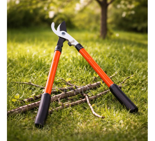 Сучкорез RAMP телескопический плоскостной 54-84 см, веткорез садовый обводной, закаленная сталь (YAB)