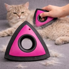 Устройство для удаления шерсти животных EL-2350 треугольный скребок для мебели одежды ковров, Розовый(237)