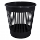 Кошик для паперу Алеана 12 л офісний пластиковий контейнер для сміття компактний, Чорний (DRK)