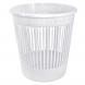 Кошик для паперу Алеана 12 л офісний пластиковий контейнер для сміття компактний, Білий (DRK)