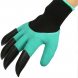 Набір садових рукавичок із пластиковими наконечниками Garden Gloves 3 шт Зелений