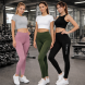 Набір жіночих базових спортивних тягнучих лосин 3 одиниці (випадкова модель) розмір 42