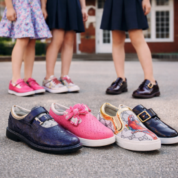 Набір дитячих туфель для дівчинки «Леопард», 3 пари (модель обирається випадковим чином), розмір 36