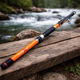 Удилище телескопическое Boya By Delta XXX 2.4 м тест до 200 г композитное удилище для крупной рыбы, Оранжевый