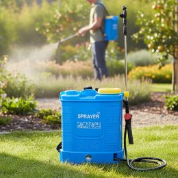 Обприскувач акумуляторний Sprayer 12л 10Ah 6 бар телескопічна штанга 3 форсунки ранцевий (YAB)