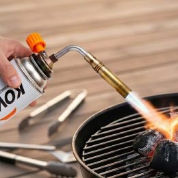 Пальник газовий Gas Torch 6001 для розпалювання вугілля 1300°C цанговий потужний 1.64 кВт компактний