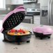Міні вафельниця електрична Waffle Maker XL-287 рожева антипригарна компактна 350 Вт для дому (X05/2422)