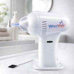 Електричний очищувач вух WaxVac вакуумний інструмент для видалення вушної сірки бездротовий (509/4692)