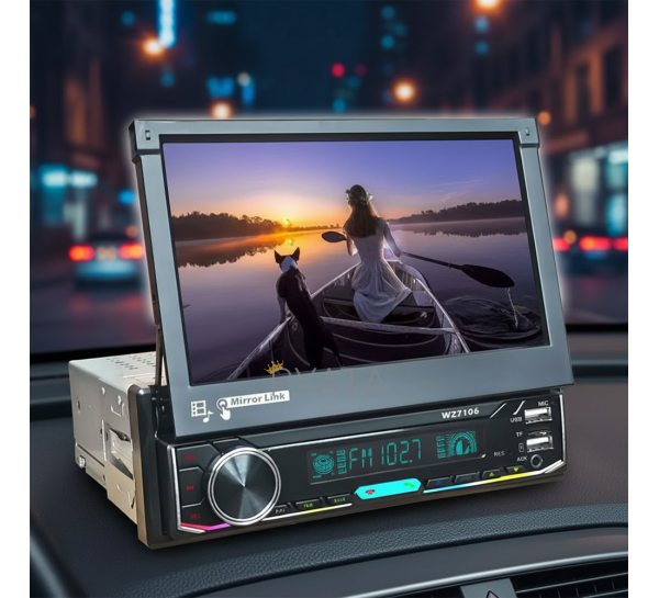 Автомагнітола 1 DIN з дисплеєм Car Multimedia Player 60Wx4 12V 10A Bluetooth USB TF AUX FM (X05/3962)03 Алена Костенко