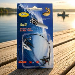 Повідець рибальський Cortest 35 см 2 потрійні гачки Size 8 Stainless Steel Wire 1x7, максимальна стійкість