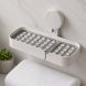 Самоклеюча настінна мильниця з дренажем для ванної 23 × 9.5 × 3.5 см (1142)