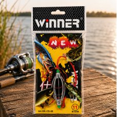 Оснащение Winner на карася CS-68 Size 11 готовый рыболовный монтаж с крючками для поплавковой ловли