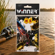 Оснащение Winner на карася CS-66 Size 10 готовый рыболовный монтаж с крючками для поплавковой ловли Оснащение Winner на карася CS-66 Size 10 готовый рыболовный монтаж с крючками для поплавковой ловли