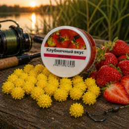 Рибальська поплавкова насадка приманка Power Float Bait 13 мм аромат Полуниця (988)