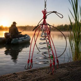 Оснащення на карася Jieshida Ceshan A-8802 Size 9 готовий монтаж з пружиною та гачками