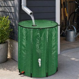 Складаний резервуар для збору дощової води 160 л з краном, фільтром, кришкою та опорами (ARSH/KAR113)