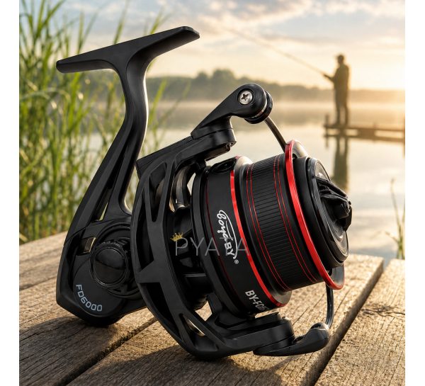 Катушка boyaBY FD8000 BB8+1 4.7:1 для фидерной и донной рыбалки силовая безынерционная (988)