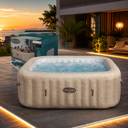 Надувне квадратне джакузі Bestway 6001M Lay-Z-Spa Hawaii 201x71 см 1325 л/год 6 місць 1180 л (АТ)