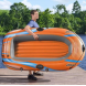 Надувний човен 3-х камерний, надувне дно, до 120 кг, гребний ПВХ човен Hydro-Force Bestway 61139 196x106 см (AT)
