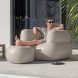Надувне крісло + пуфик вініл/ПВХ, до 100 кг Bestway 75137 Comfi Cube Lounger 107x99x80 см Сірий (АТ)