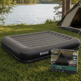 Надувний двоспальний матрац Bestway 67699 203×152×36 см для кемпінгу та дому (AT)