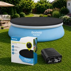 Тент для надувного бассейна Bestway 58032 244 см круглое защитное накрытие ПВХ от мусора (AT) Тент для надувного бассейна Bestway 58032 244 см круглое защитное накрытие ПВХ от мусора (AT)