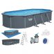 Морозостійкий басейн Bestway Hydrium 561CW 730x360x132 см з пісочним фільтром та тентом (AT)