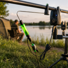 Свингер карповый на металлической штанге с подключением 2.5mm micro-jack, LED подсветка от сигнализатора (988/14-2592) Свингер карповый на металлической штанге с подключением 2.5mm micro-jack, LED подсветка от сигнализатора (988/14-2592)