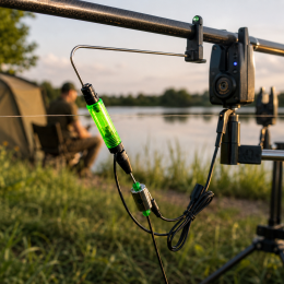 Свінгер короповий на металевій штанзі з підключенням 2.5mm micro-jack, LED підсвітка від сигналізатора (988/14-2592)