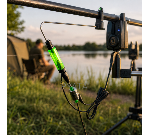 Свінгер короповий на металевій штанзі з підключенням 2.5mm micro-jack, LED підсвітка від сигналізатора (988/14-2592)