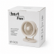 Настільний акумуляторний вентилятор Bestfan BT-003 USB 15 см, 3 швидкості, DC 5V 5W, регулювання нахилу 90° кабель USB (X35)