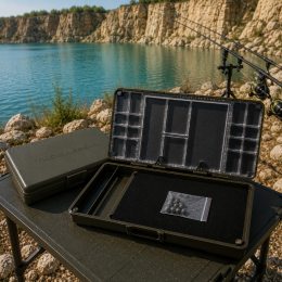Коробка для карповых аксессуаров и поводочница Weida HZ-01 двухсторонняя органайзер для монтажа (5650)