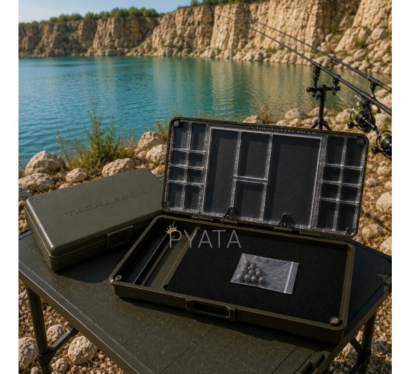 Коробка для карповых аксессуаров и поводочница Weida HZ-01 двухсторонняя органайзер для монтажа (5650)
