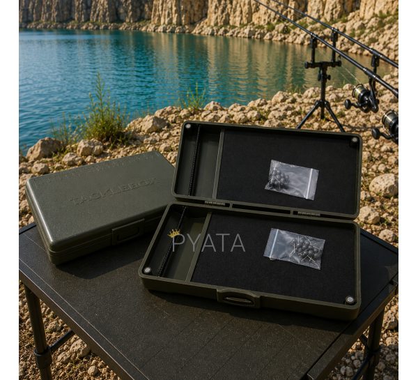 Коробка для карповых аксессуаров и поводочница Weida HZ-03 двухсторонняя органайзер для монтажа (5650)
