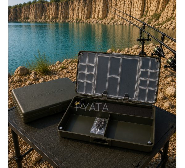 Коробка для карповых аксессуаров и поводочница Weida HZ-04 двухсторонняя органайзер для монтажа (5650)