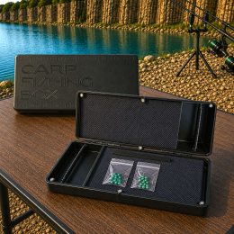 Коробка для карповых аксессуаров и поводочница Weida HZ-08 двухсторонняя органайзер для монтажа (5650)