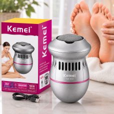 Электрическая пилка для пяток Kemei KM-553 USB аккумуляторная машинка для удаления натоптышей Электрическая пилка для пяток Kemei KM-553 USB аккумуляторная машинка для удаления натоптышей