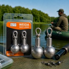Грузило для джиг ригу  із застібкою для спінінгової риболовлі Weida QZ-02-28 2 шт, 28 г (5650)