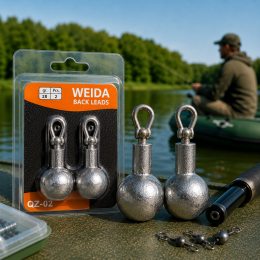 Грузило для джиг ригу  із застібкою для спінінгової риболовлі Weida QZ-02-28 2 шт, 28 г (5650)