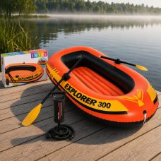 Надувная лодка двухместная с веслами и насосом Intex Explorer 300 Set 58332 211х117 см до 186 кг (АД) Надувная лодка двухместная с веслами и насосом Intex Explorer 300 Set 58332 211х117 см до 186 кг (АД)