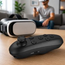 Bluetooth пульт дистанційного керування для VR окулярів смартфона Android iOS бездротовий геймпад Чорний (X26)