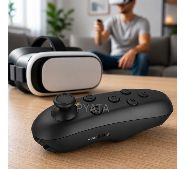 Bluetooth пульт дистанционного управления для VR очков смартфона Android iOS беспроводной геймпад (X26)